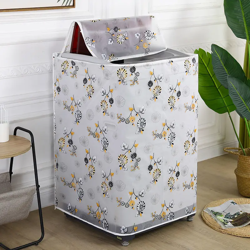 

Универсальный Пыленепроницаемый Чехол для стиральной машины, цветочное украшение для дома, защитный чехол, пылезащитный чехол для стираль...