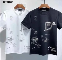 2022 hot dsquared2 summer street womenment shirt casual short sleeved mens t shirt fashion cotton dt862