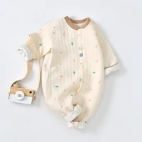 baby jumpsuit autumn long sleeved three layer warm romper without hood spring and autumn baby clothes baby autumn clothes