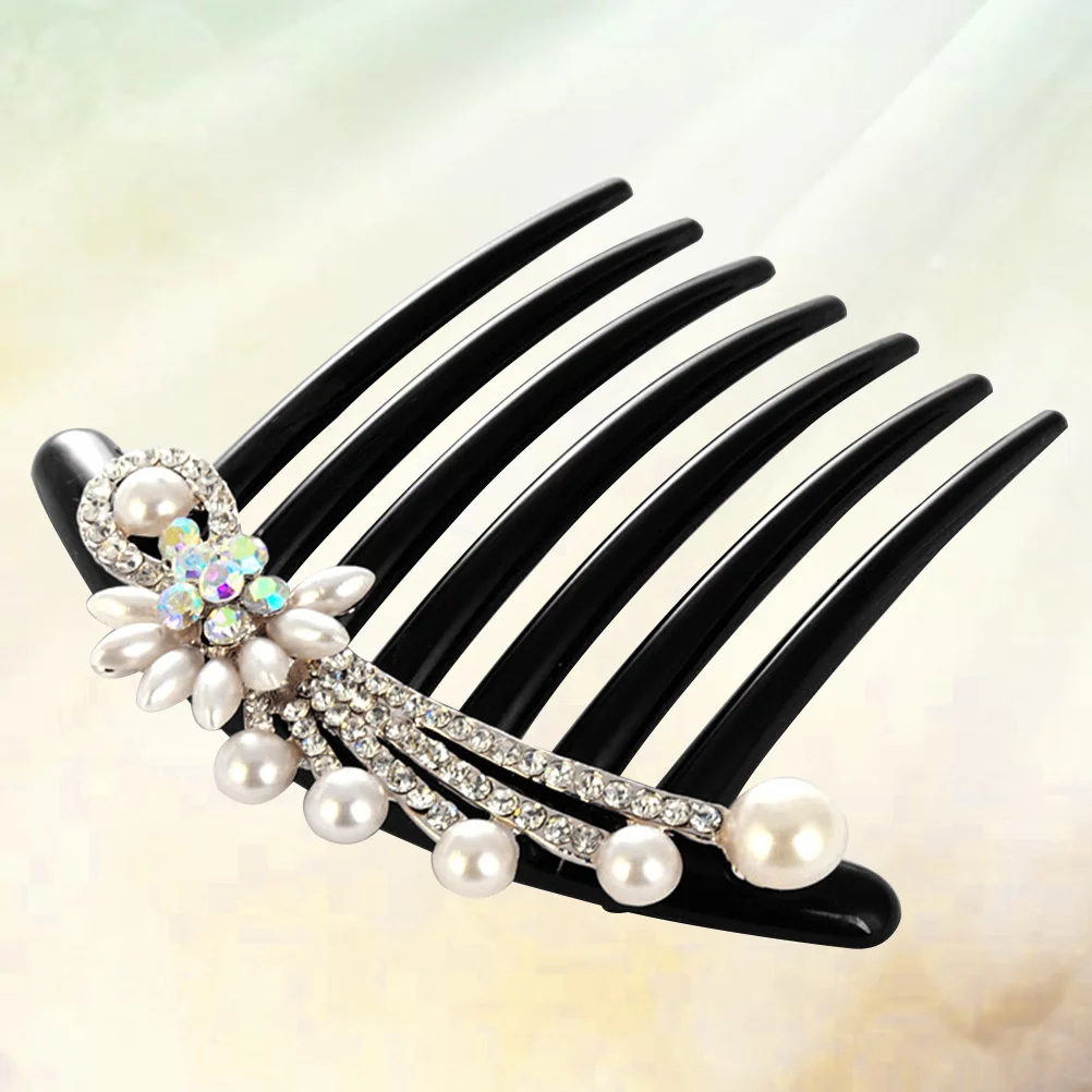 

1 Pc Pearl Bridal Side Combs Bridal Hair Side Comb Pearl Hair Combs for Wedding Wedding Hair Clip Comb Bride