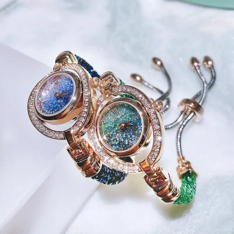 

Women's New Luxury Mini Bracelet Watch Summer Small Green Watch Fashionable Elegant Women's Watch
