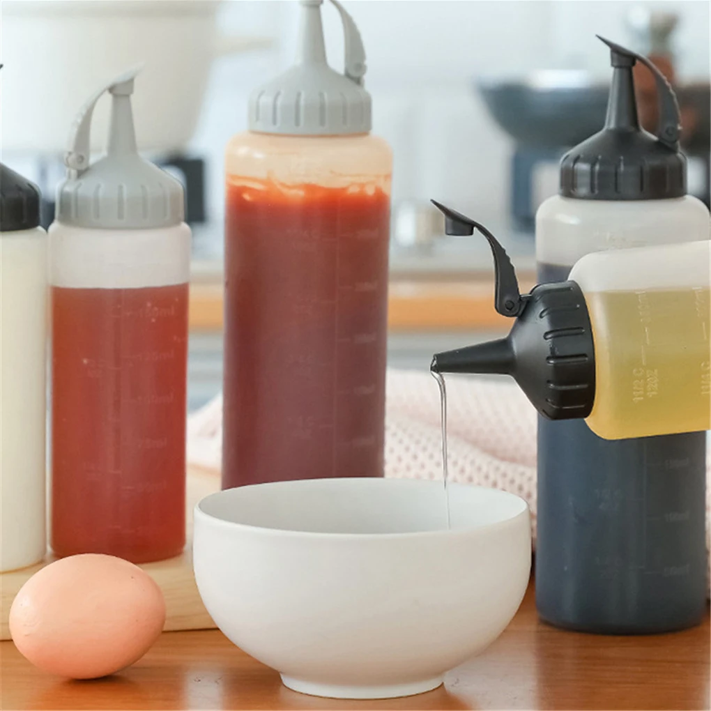 

Squeeze Squirt Condiment Bottles With Cap Lid Salad Sauce Dispenser Bottles Olive Oil Gravy Boats Ketchup Cruet Storage