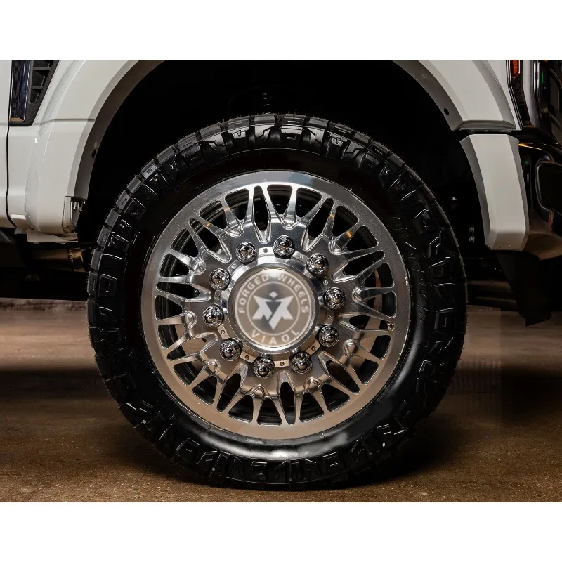Фото 【2026】Колесные диски Viaol Forged Dually, полированные, 10x200, 8x200, 8x165, 24*8.25j, 20, 22, 24, 26, 28, 30 дюймов, подходят для Ford F-250, 350, 450, RAM №2