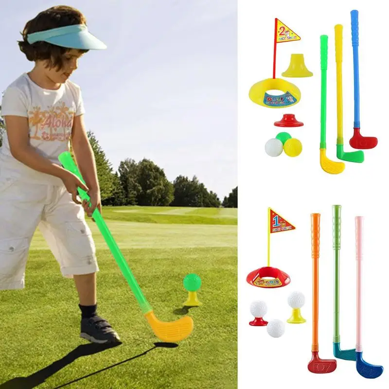 

Детские мини-игрушки для гольф-клуба, Детские клюшки для игры в гольф для всей семьи в помещении, набор игрушек для родителей, детей, интерактивный Спорт для детского сада