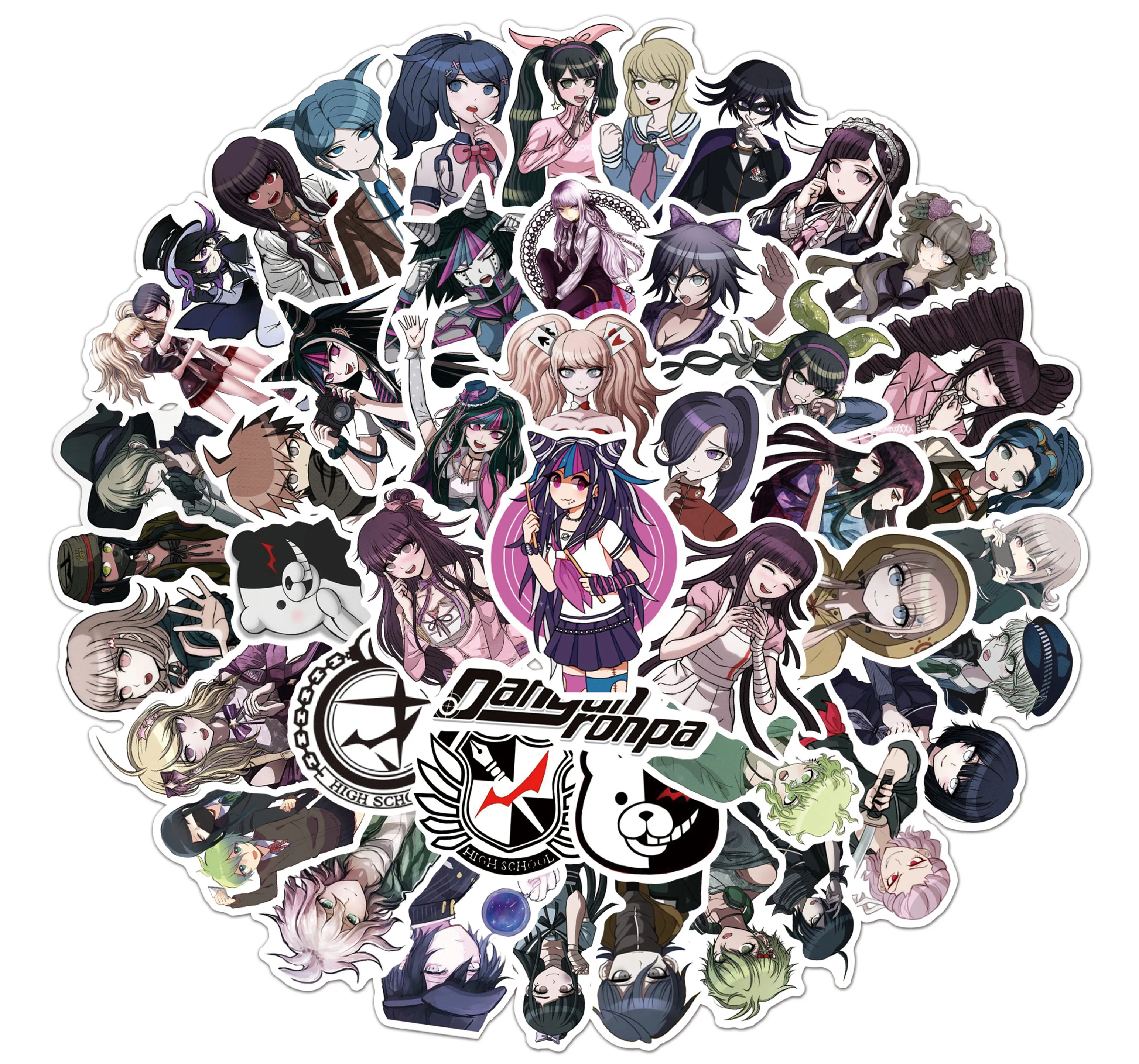 

50 Pcs/Set Anime Breaking Theory Stickers For Skateboard Suitcase Computer Phone Fridge Helmet Waterproof Creative Sticker