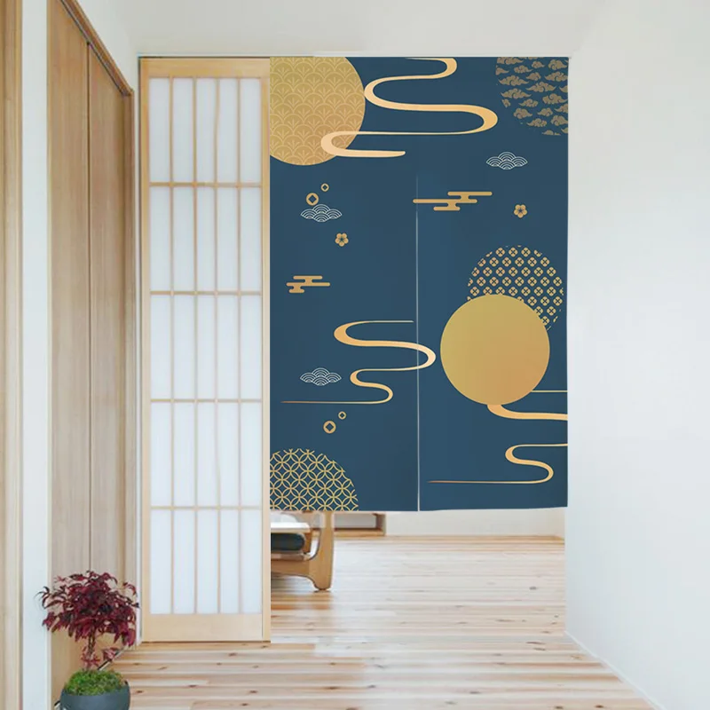 Customized Japanese Style Kitchen Fabric Hanging Curtains images - 6