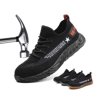 fashionable comfortable breathable mens sports shoes labor protection shoes anti smashing piercing safety welding shoes