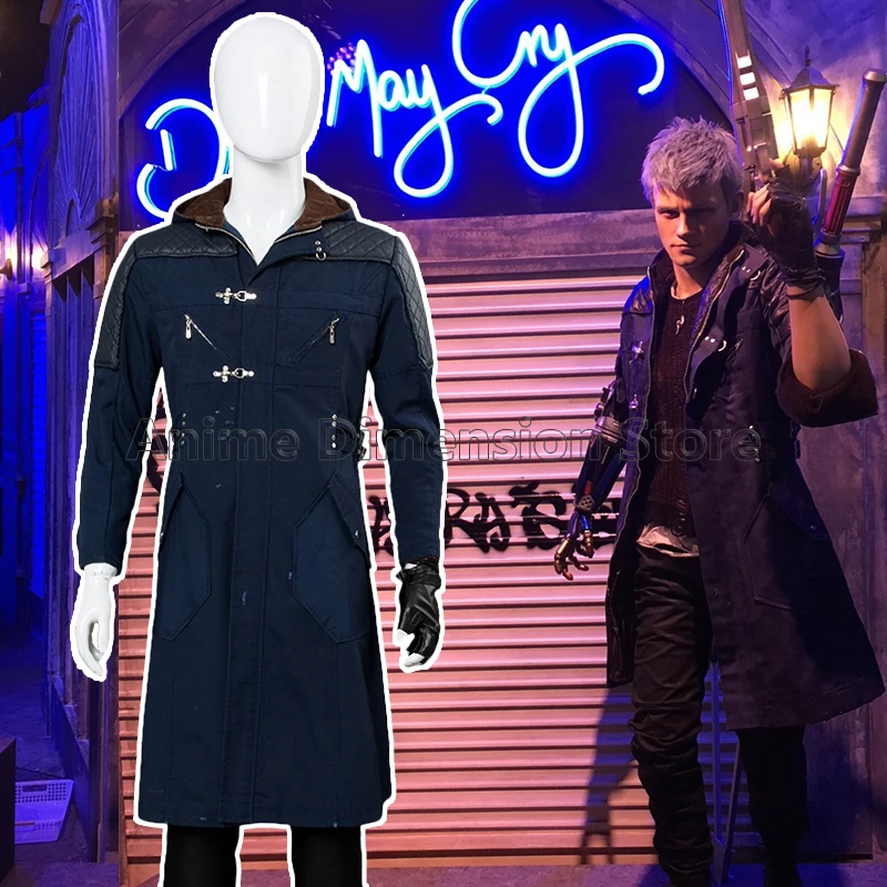 

Game Devil May Cry 5 Nero Cosplay Costumes Coat Windbreaker Halloween Carnival Outfit For Man