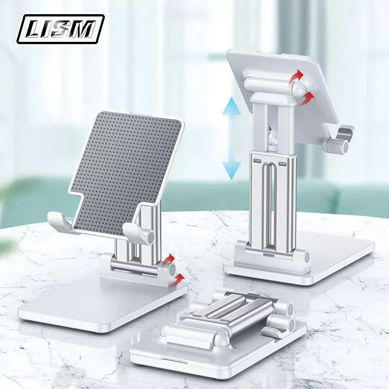 

LISM Desktop Mobile Phone Holder Stand For iPhone iPad Adjustable Tablet Foldable Table Cell Phone Desk Stand Holder Universal