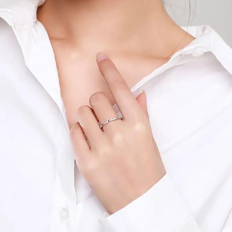 JIALY сверкающее европейское простое сердце AAA циркон S925 стерлингового серебра