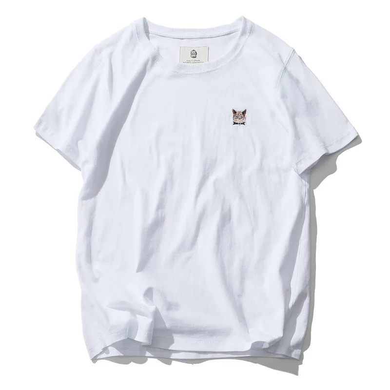 

5159-R-Trendy men and women in Europe and the tide trend T-shirt men's tide hip hop Korean version of the summer men's T-shirt