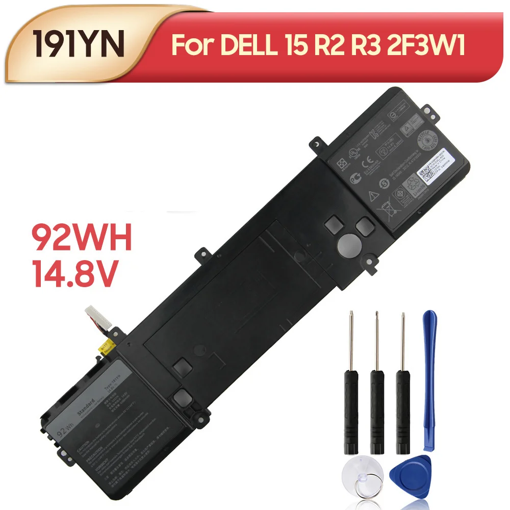

Replacement Laptop Battery 191YN For Dell 15 R2 17 R3 P43F P42F 2F3W1 6JHDV 6380mAh