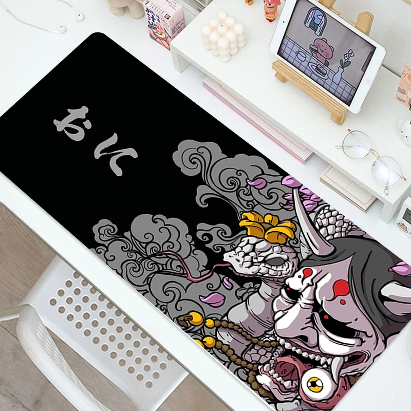 

Black Mouse Pad Table Mat Pink Fish Mouse Pad Computer Keyboard Cute Mousepad Overlock Office White Deskpad Gaming Desk Mats