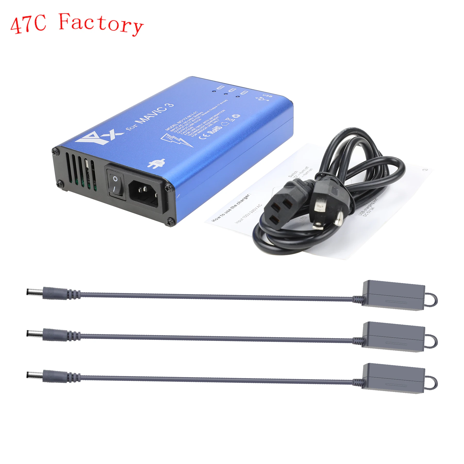 

Battery Charger for Mavic 3 Drone Flight Batteries Intelligent Fast Charging Hub for DJI Mavic 3 Accessories