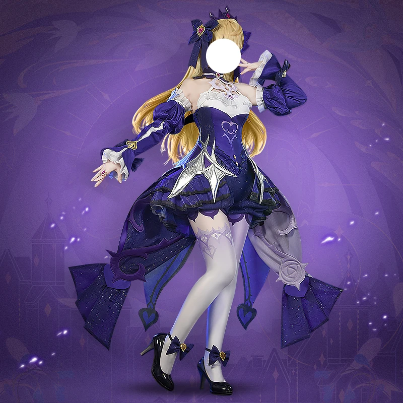 

Anime Game Genshin Impact Fischl Polar Night Dream Sexy Dress Party Uniform Cosplay Costume Halloween Women Free Shipping 2022