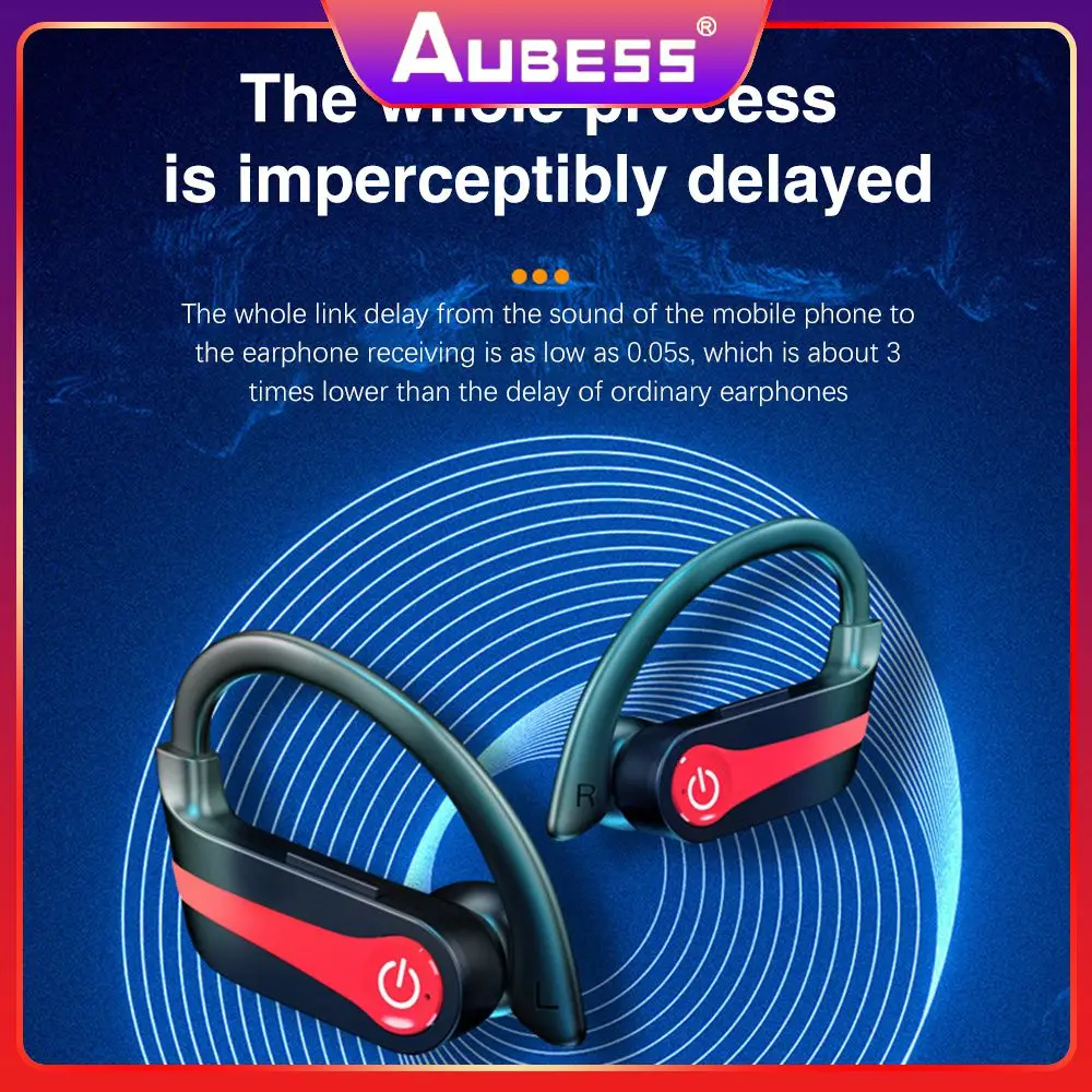 

Strong Endurance Wireless Headset Bilateral Stereo Earphone Comfortable To Wear Touch Control Headset No Delay Sense
