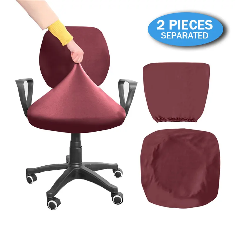 Covers Elastic Stretch Computer Chair Cover Seat And Back Sl