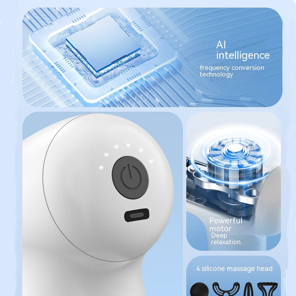 Фасціальный пистолет для релаксации мышц домашний фитнес-массажер