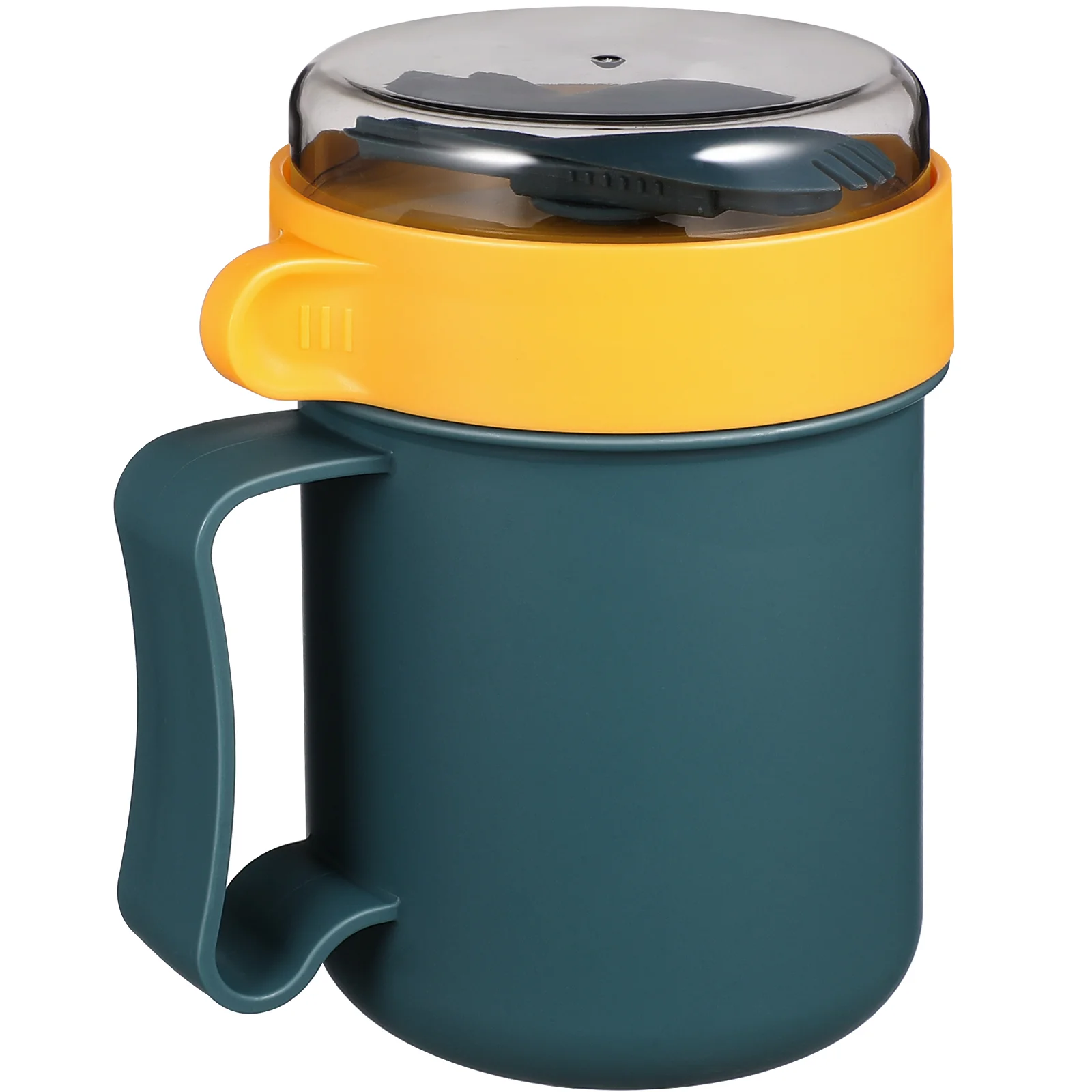 Чашка для хлопьев чашки завтрака чаша микроволновой печи миска супа с крышкой