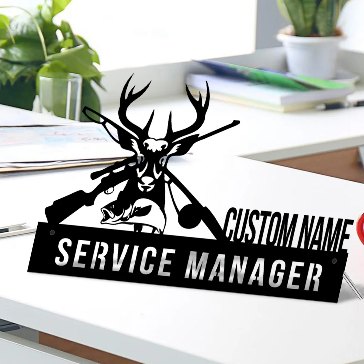 Пользовательский стол для охоты и рыбалки на оленей именная табличка клине