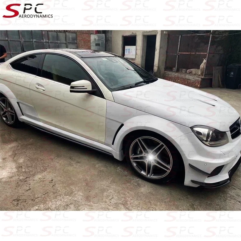 Комплект широкого тела SPC для Benz C Class W204 C63 комплект тюнинга AMG Coupe 2008-2010