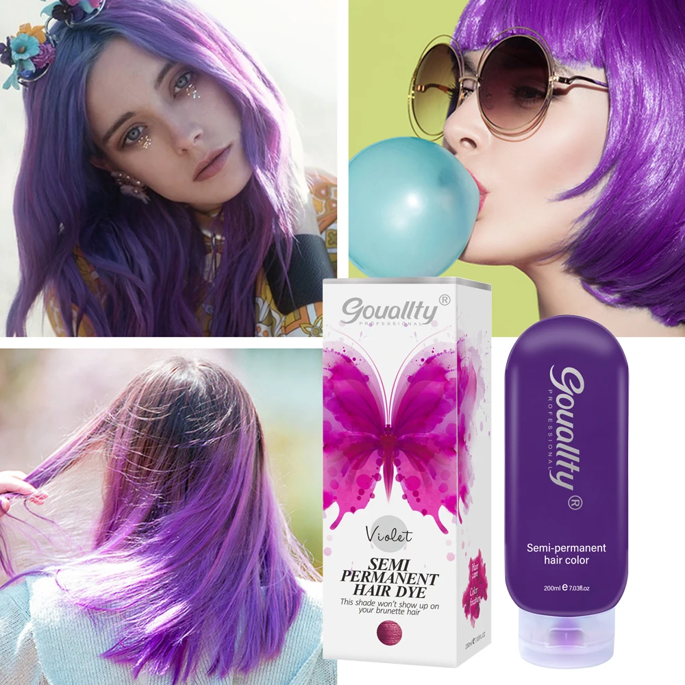 Cream Conditioner 200ml Gouallty Natural Harmless No Residue Semi Permanent Hair Dye