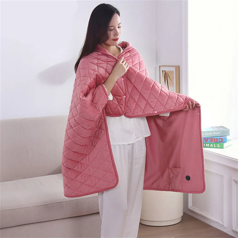 5V USB Large Electric Blanket Powered By Power Bank Winter Bed Warmer USB Heated Blanket Body Heater Household Supplies