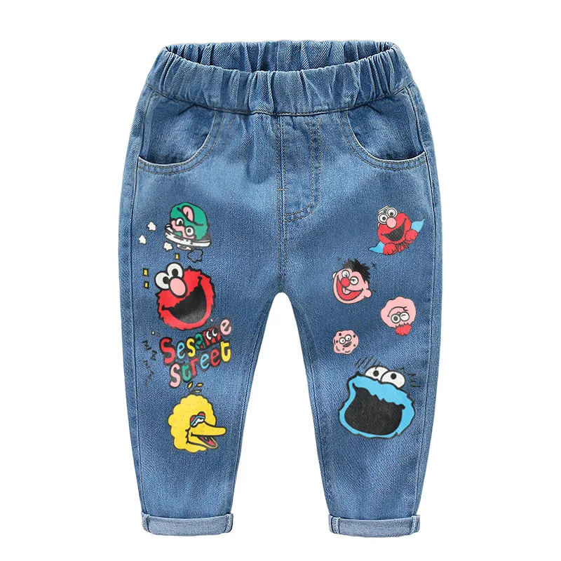 

Brand Kids Cartoon Trousers Pant Fashion Girls Jeans Children Boys Jeans Kids Fashion Denim Pants Baby Jean Infant Clothing
