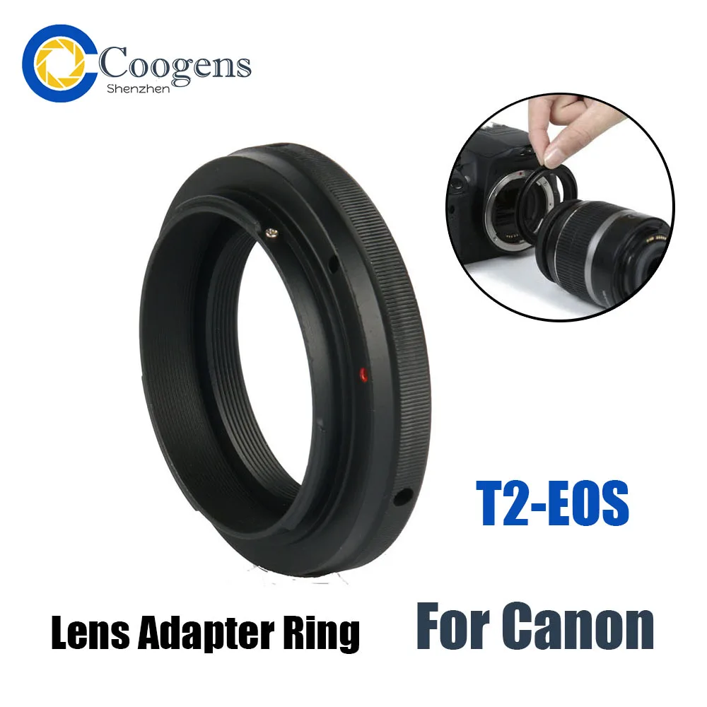 

T2 Mount Lens Adapter Ring For Canon EOS T2-EOS 1300D 1200D 800D 760D 750D 700D 650D 100D 80D 77D 70D 60D 7D 6D 5Ds 5D2 IV DSLR