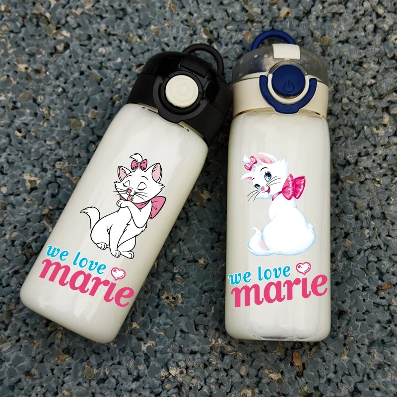 400 мл Disney Marie Cat мультфильм портативная бутылка для воды студенческая спортивная