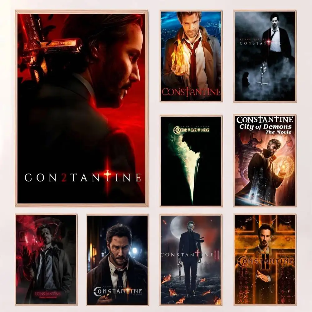 Фото Фильм Constantine, классический постер с фильмом, высокое качество, водонепроницаемая наклейка с принтом для бара, гостиной, декор, подарок №1
