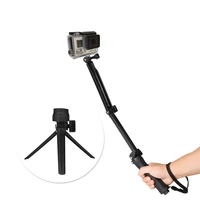 3 way handheld grip tripod mono pod selfie stick for gopro 10 9 8 7 6 5 akaso apeman runcam axnen action camera accessories