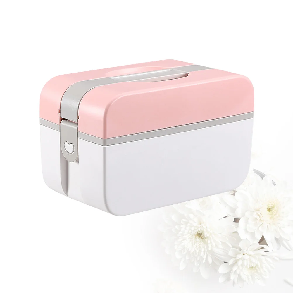 

First Aid Box with Lid Empty Storage Box Container for Family Home Use (, Size )