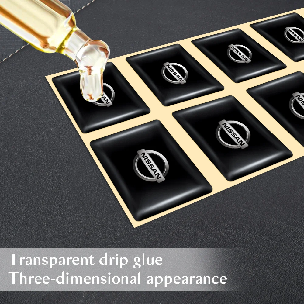 10/20/50 шт. автомобильный эпоксидный 3D значок наклейка украшение для Nissan X-trail Qashqai Note