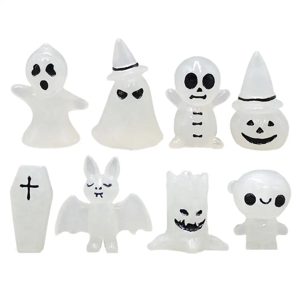 4 шт./компл. светящиеся миниатюры мини-фигурки в темноте Хэллоуин со