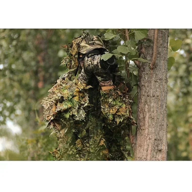 Плащ платье охотничья одежда новый 3D кленовый лист бионический Ghillie Yowie