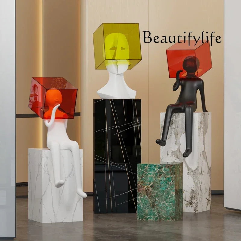 Современная скульптура абстрактное искусство маска фигура орнамент светлый