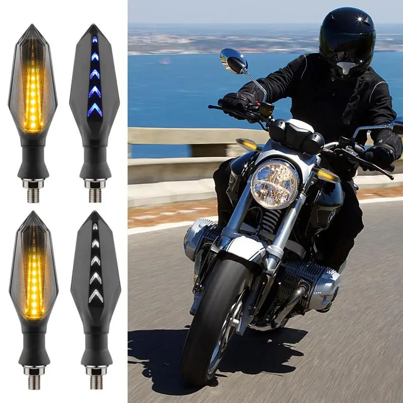 

Motorcycle Front Rear Indicators Motorbikes LED Turn Signal Lamps Bikes Turning Right Left Blinker Lights Accessories For Moto
