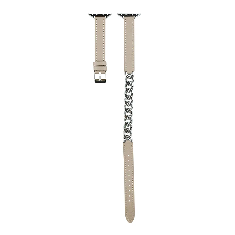 Double Tour leather Strap For Apple Watch ultra band 49mm 45mm 42mm 44mm Series 8 7 6 Se 5 4 3 2 Iwatch 6 38mm 40mm Correa 41mm