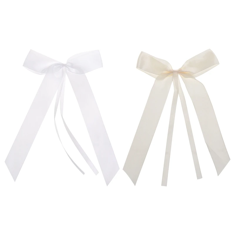

50 шт., белые атласные ленты с бантами, подарочные галстуки, принадлежности для рукоделия для свадьбы, дня рождения, украшения, упаковка для т...