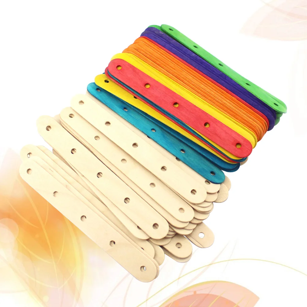 

Sticks Craft Popsicle Wood Stick Wooden Coloreddiy Cream Ice Natural Blank Colorful Labelscolor Bulk Treat Children