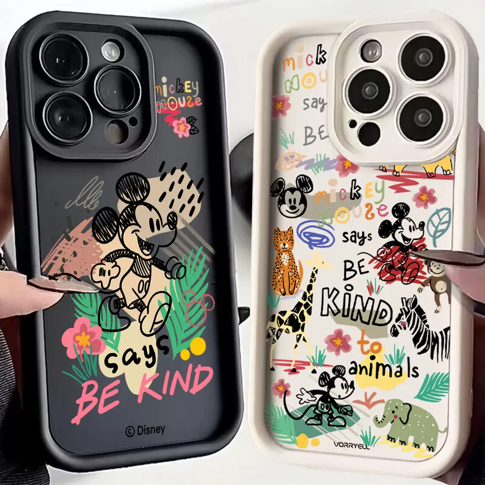 Роскошный чехол для телефона с изображением Микки Xiaomi Redmi Note 9 10 10C 11 12 12C 13 13C 14C A1 A3