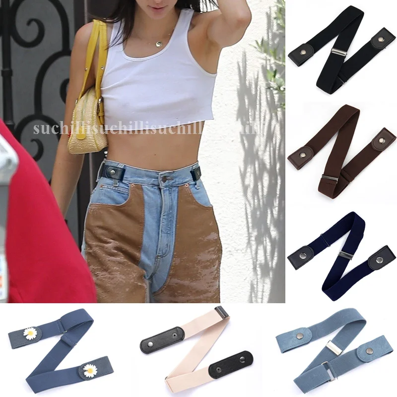 Ремень без пряжки для женщин ремень с регулируемой эластичной резинкой на талии |