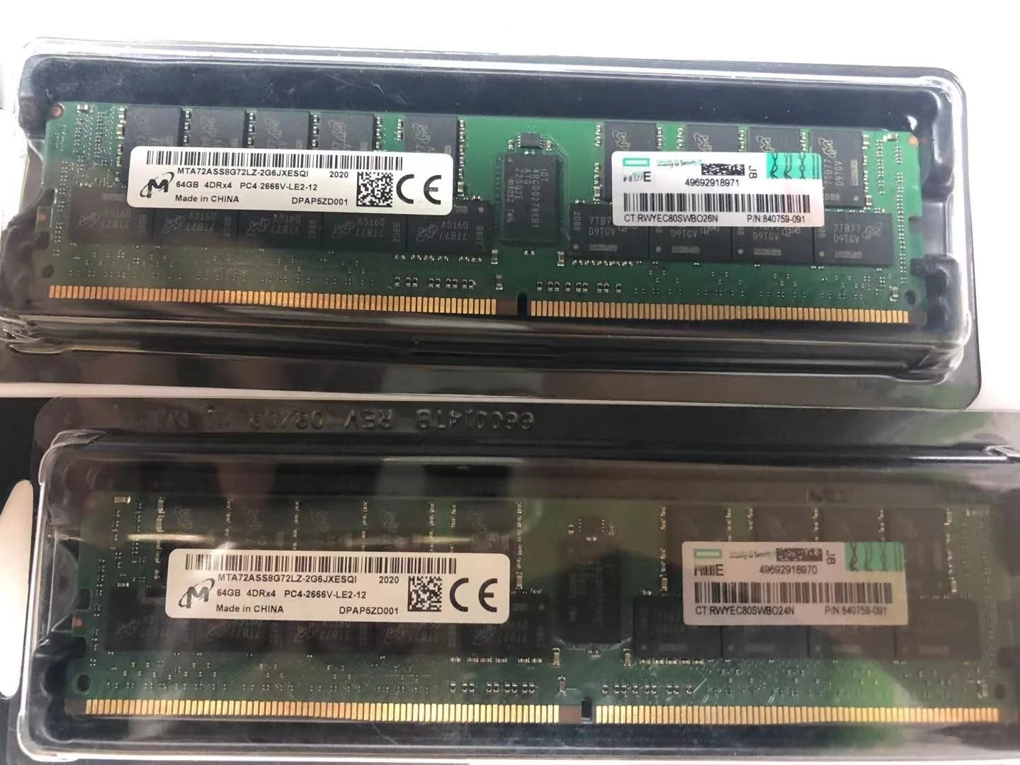 

RAM Applies to HPE 815101-B21 840759-091 64GB 4Rx4 PC4-2666V 850882-001 RAM