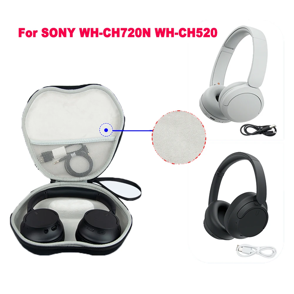 

Сумки для наушников-вкладышей с ручным ремешком, жесткая сумка для переноски, защита от царапин, ударопрочный, пыленепроницаемый для SONY ...