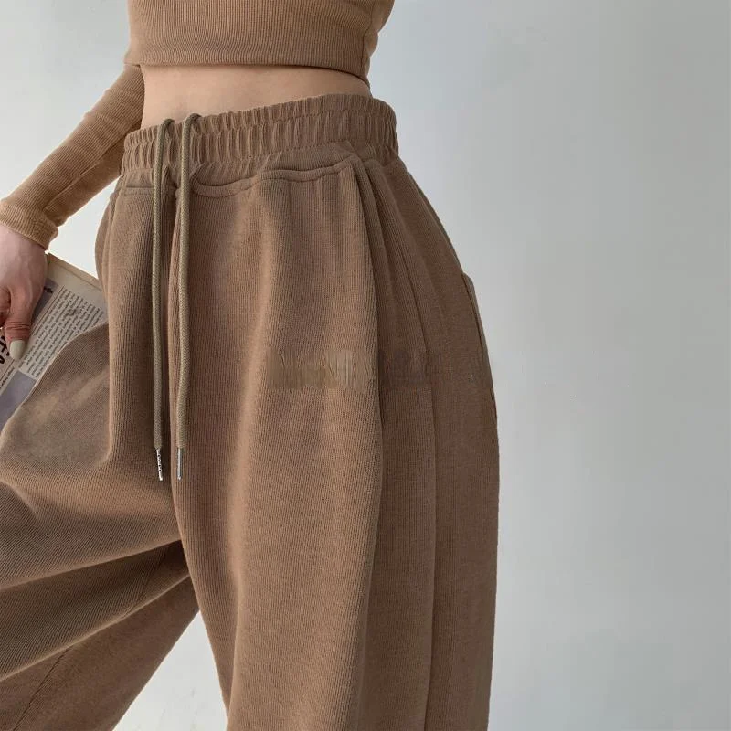 

Уличные спортивные брюки Y2k, женские брюки с высокой талией, мешковатые модные брюки в Корейском стиле, модель 2022 года, повседневные свободные широкие брюки