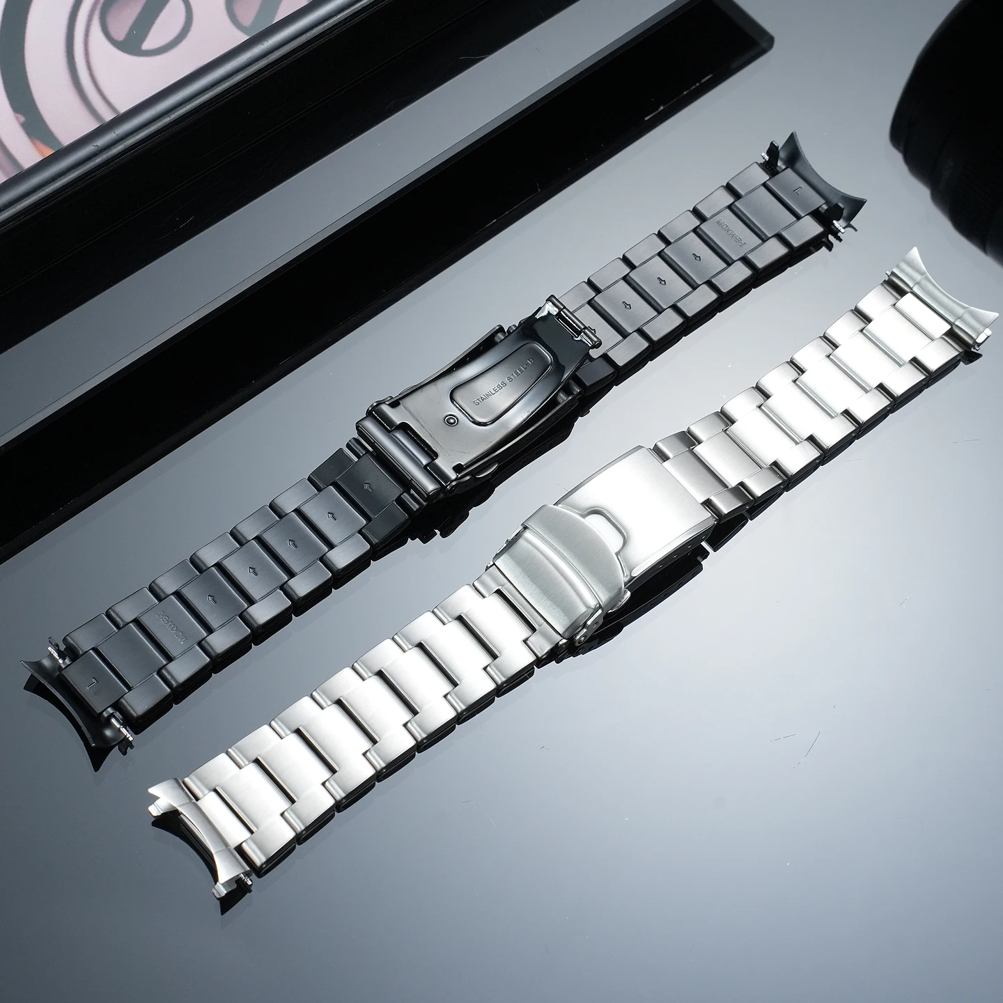 Фото Изогнутые стальные браслеты для Seiko 5 Series, 22 мм, из нержавеющей стали, для моделей SKX007, 009, SRPD53, SRPD55 — все версии. №4