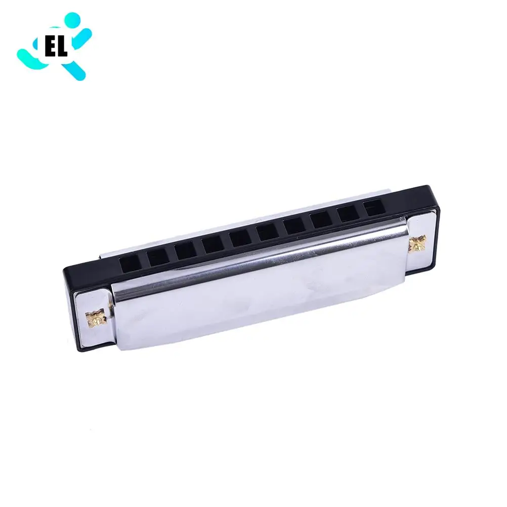 

Музыкальный инструмент Silver Bluetooth Jazz фолк-рок, диатоническая гармоника с 10 отверстиями, Ключ C 105x30x20 мм