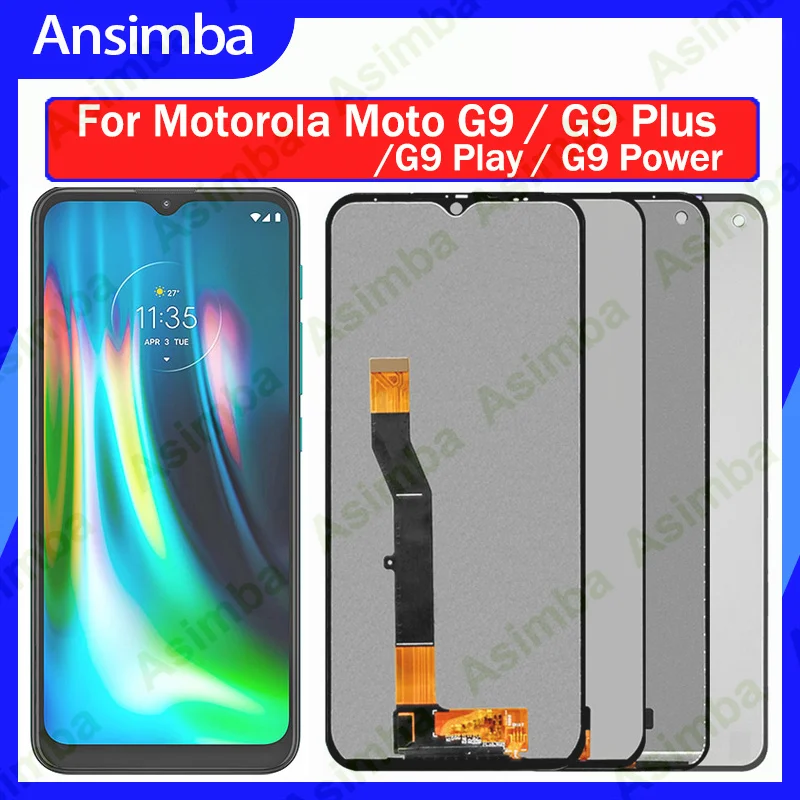 

Оригинальный IPS ЖК-экран Ansimba для Motorola Moto G9 G9Plus G9Power G9Play, ЖК-дисплей, сенсорный экран, дигитайзер в сборе, датчик