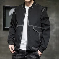 korean style fashion baseball uniform spring and autumn thin windproof jacket for men bomber jacket tooling outerwear